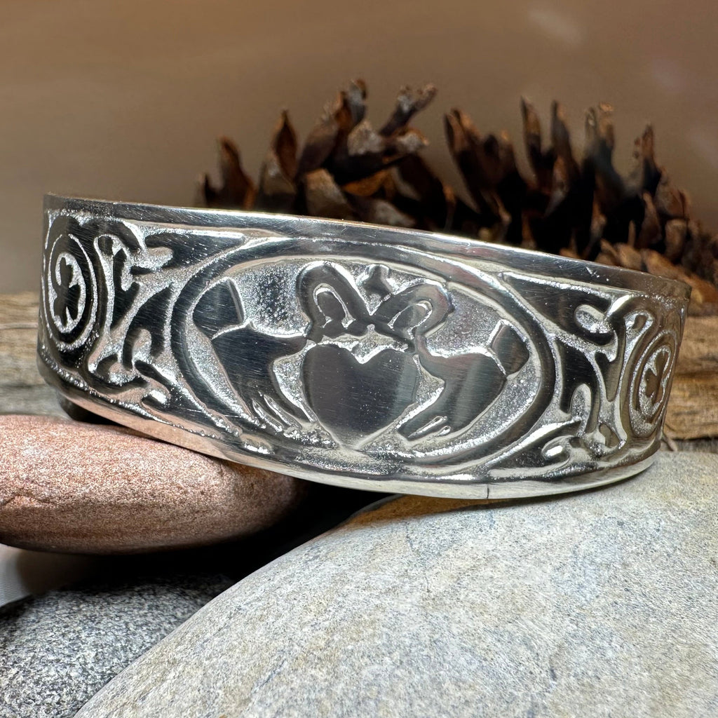 Galway Claddagh Cuff Bracelet for Women