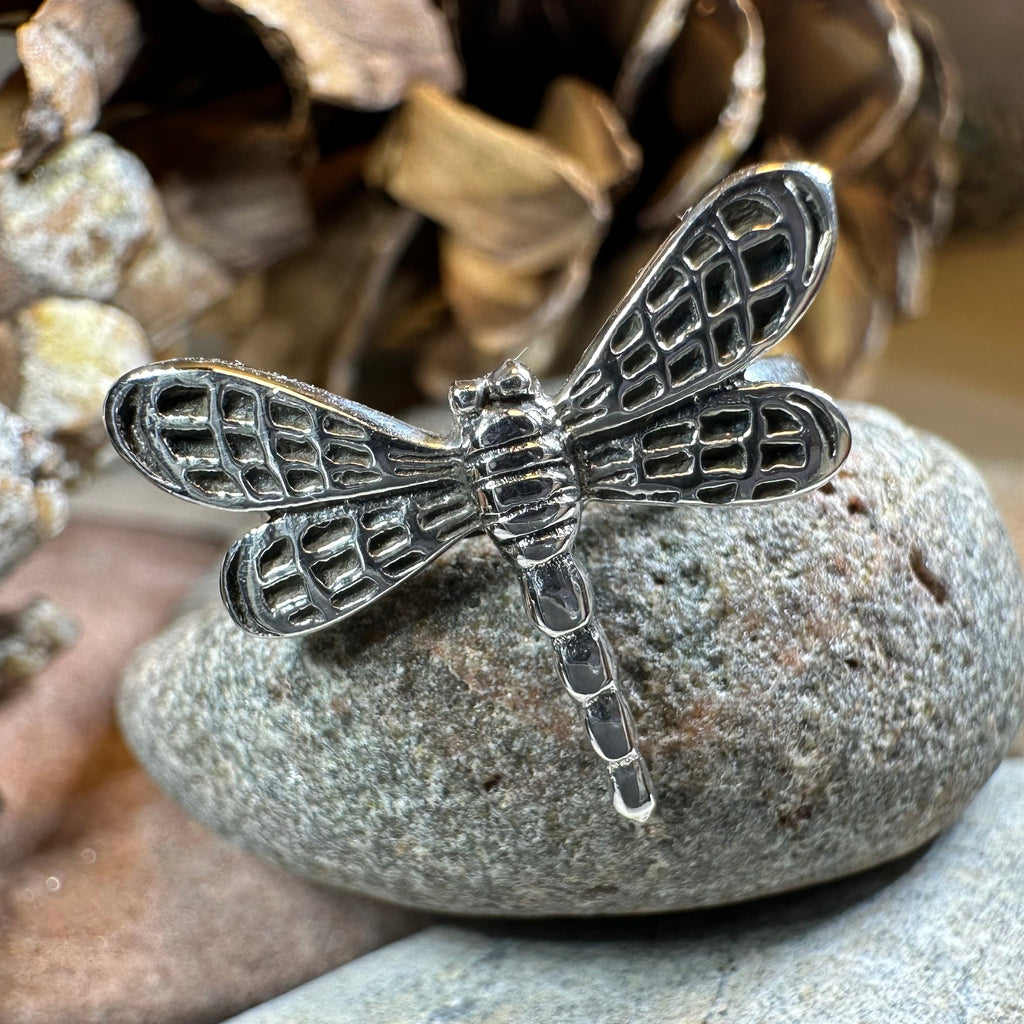 Flutter Dragonfly Ring in Sterling Silver