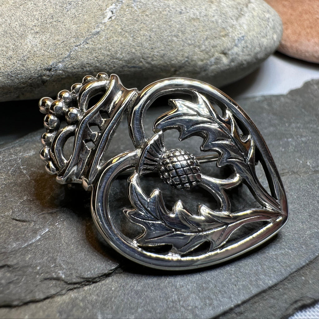 Lady Anne Luckenbooth Brooch in Sterling Silver