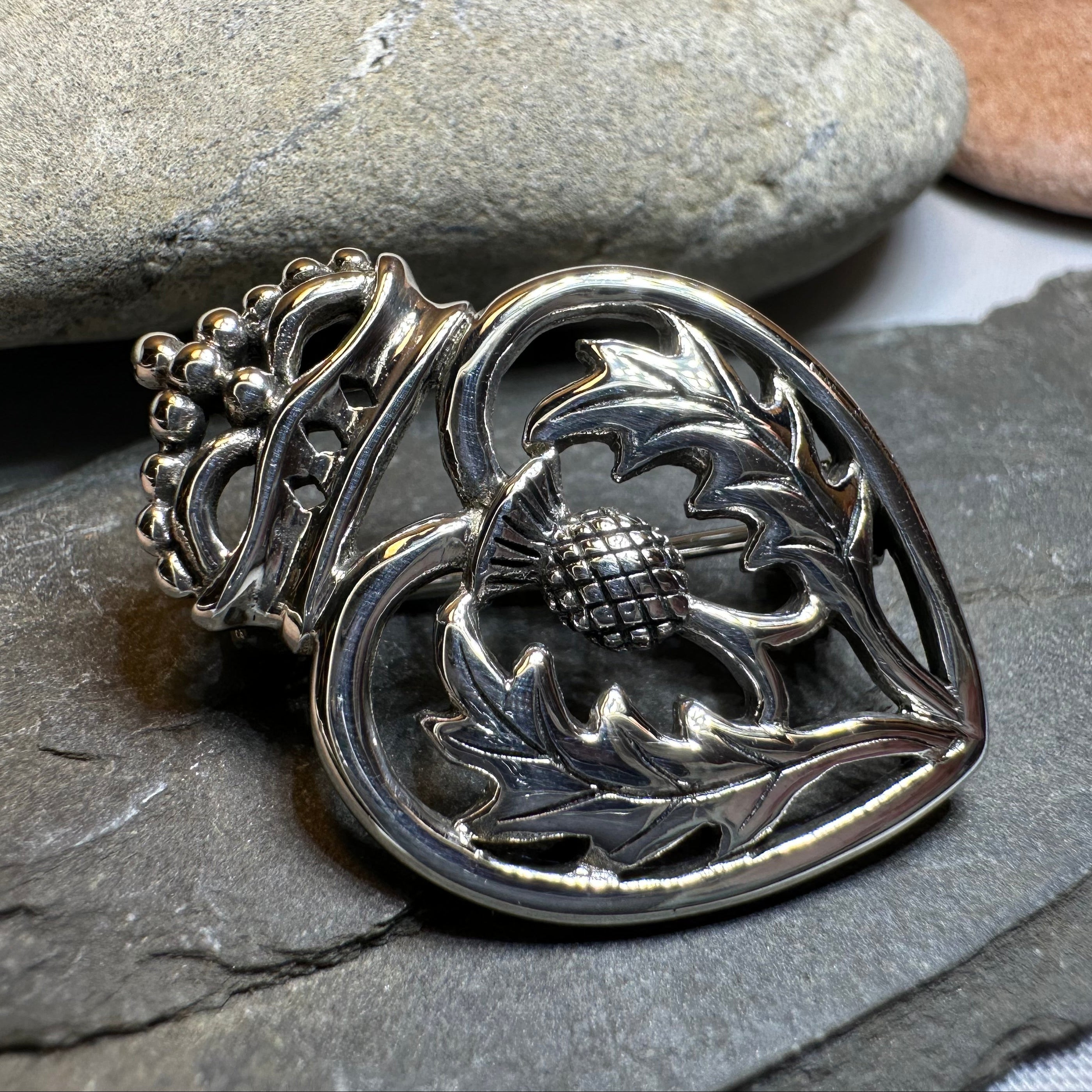 Lady Anne Luckenbooth Brooch in Sterling Silver