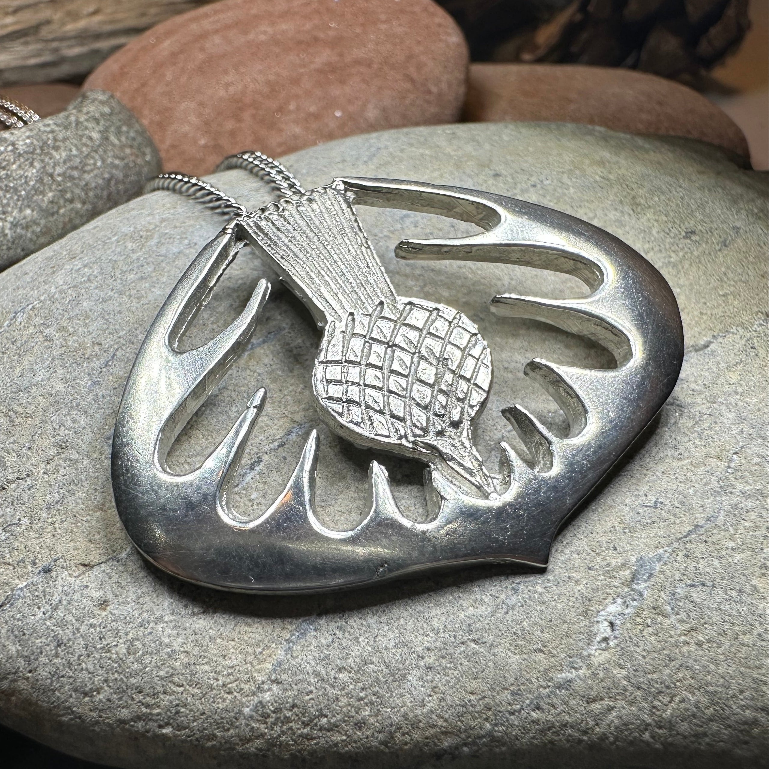 Mackenzie Scottish Thistle Necklace - Handmade in Scotland