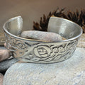 Celtic Mackintosh Flower Cuff Bracelet - Handmade in Scotland