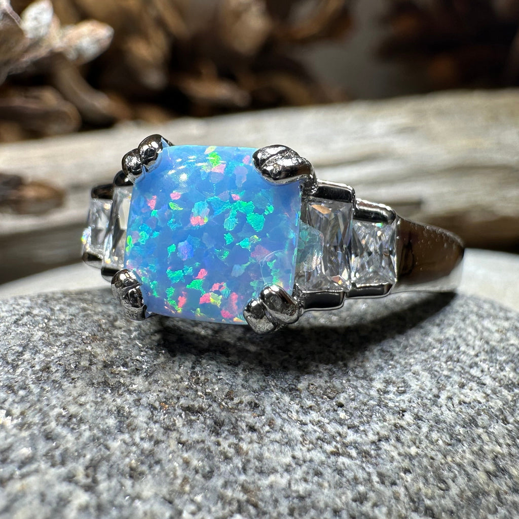 Marvina Blue Opal Ring