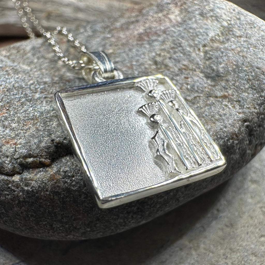 Tarbet Scottish Thistle Necklace - Handmade in Scotland