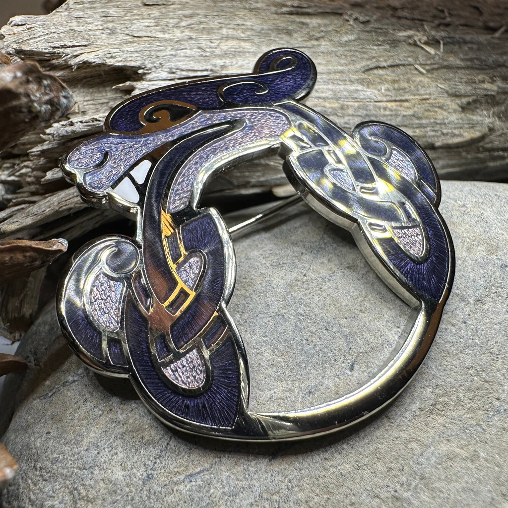 Celtic Dragon Brooch for Men & Women