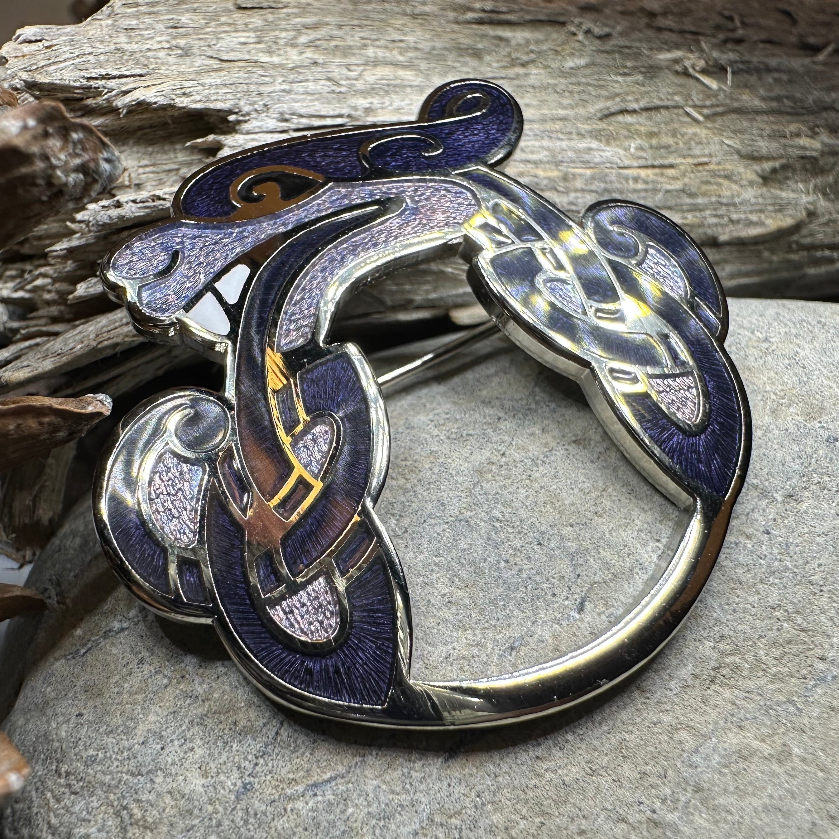 Celtic Dragon Brooch for Men & Women