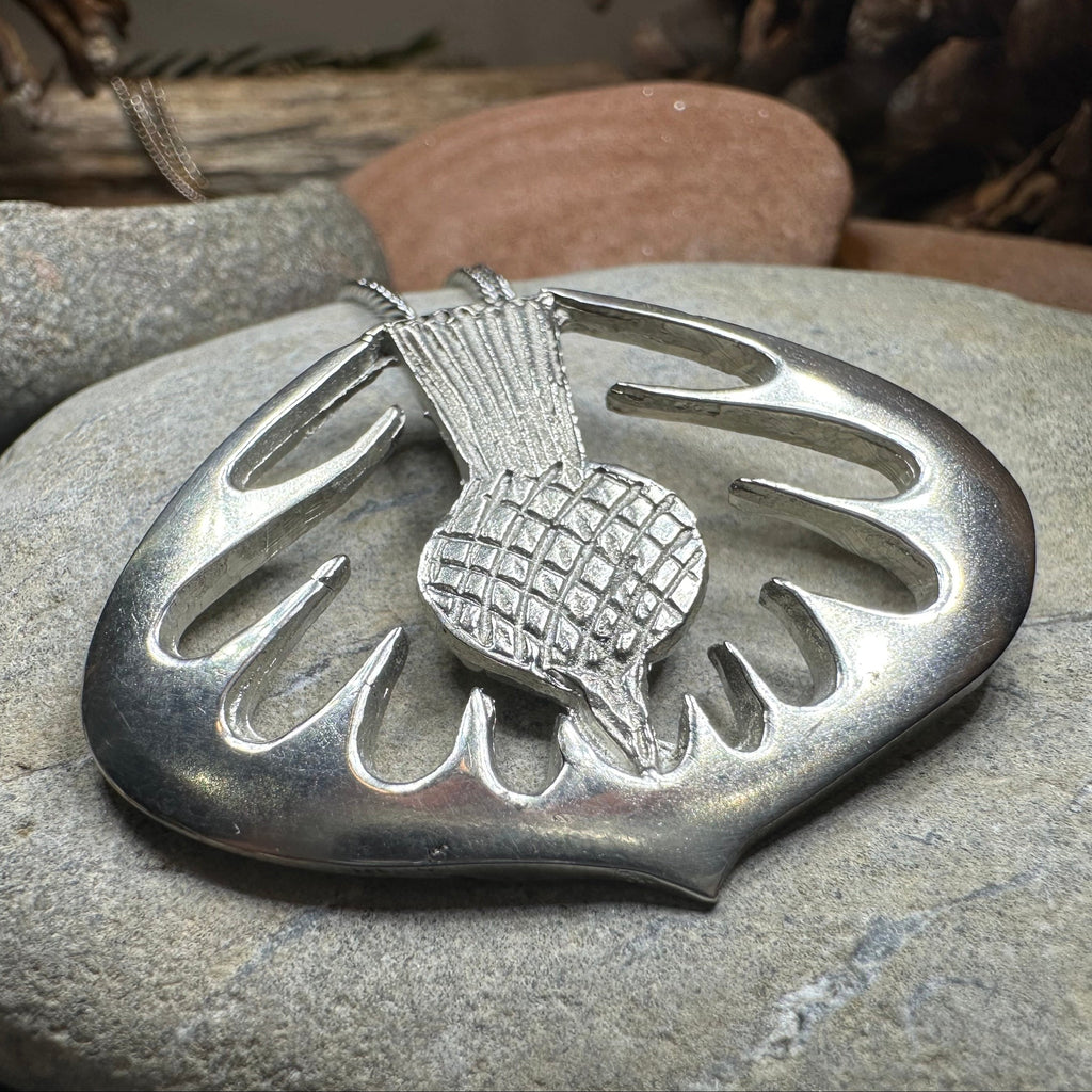 Mackenzie Scottish Thistle Necklace - Handmade in Scotland