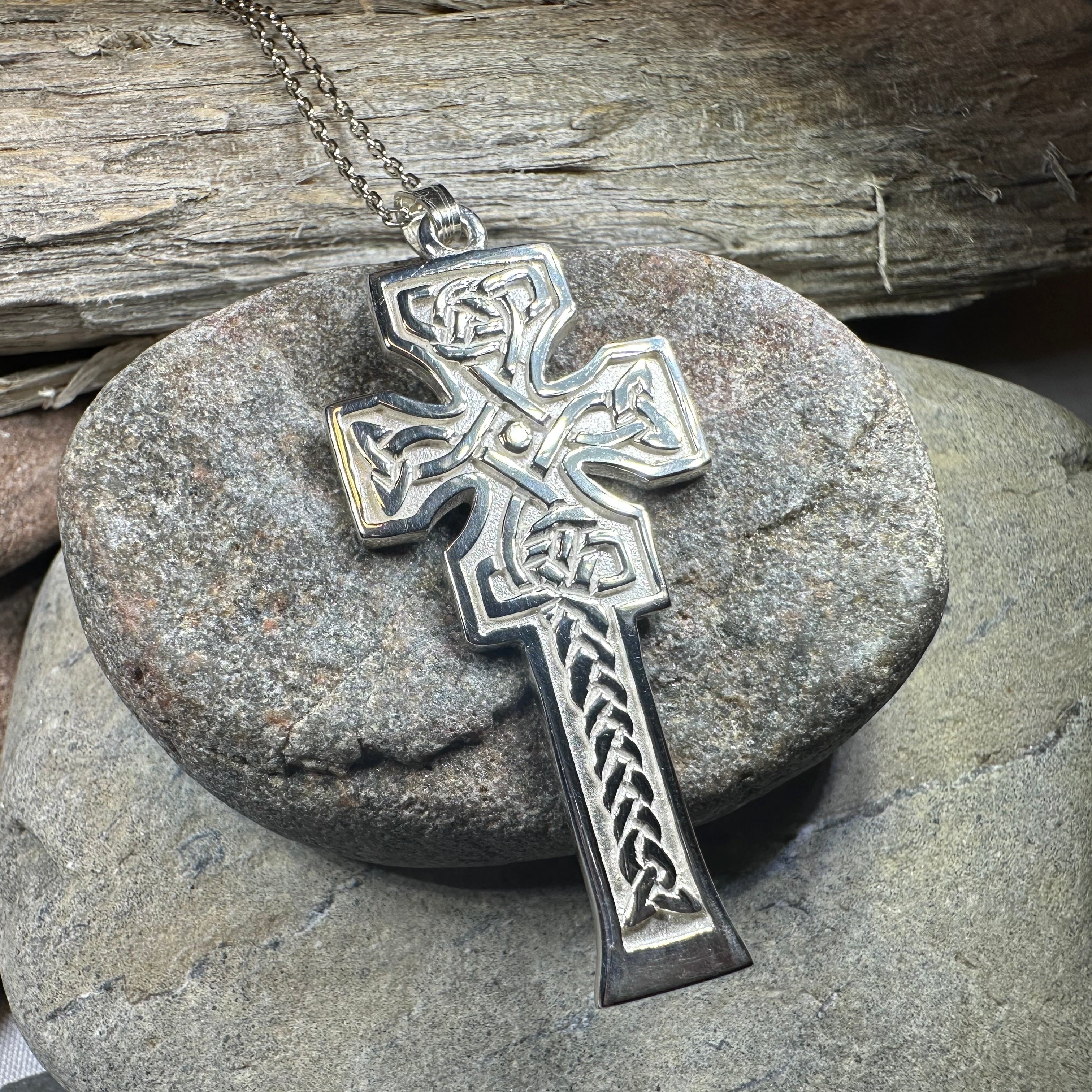 Mura Scottish Celtic Cross Necklace - Handmade in Scotland