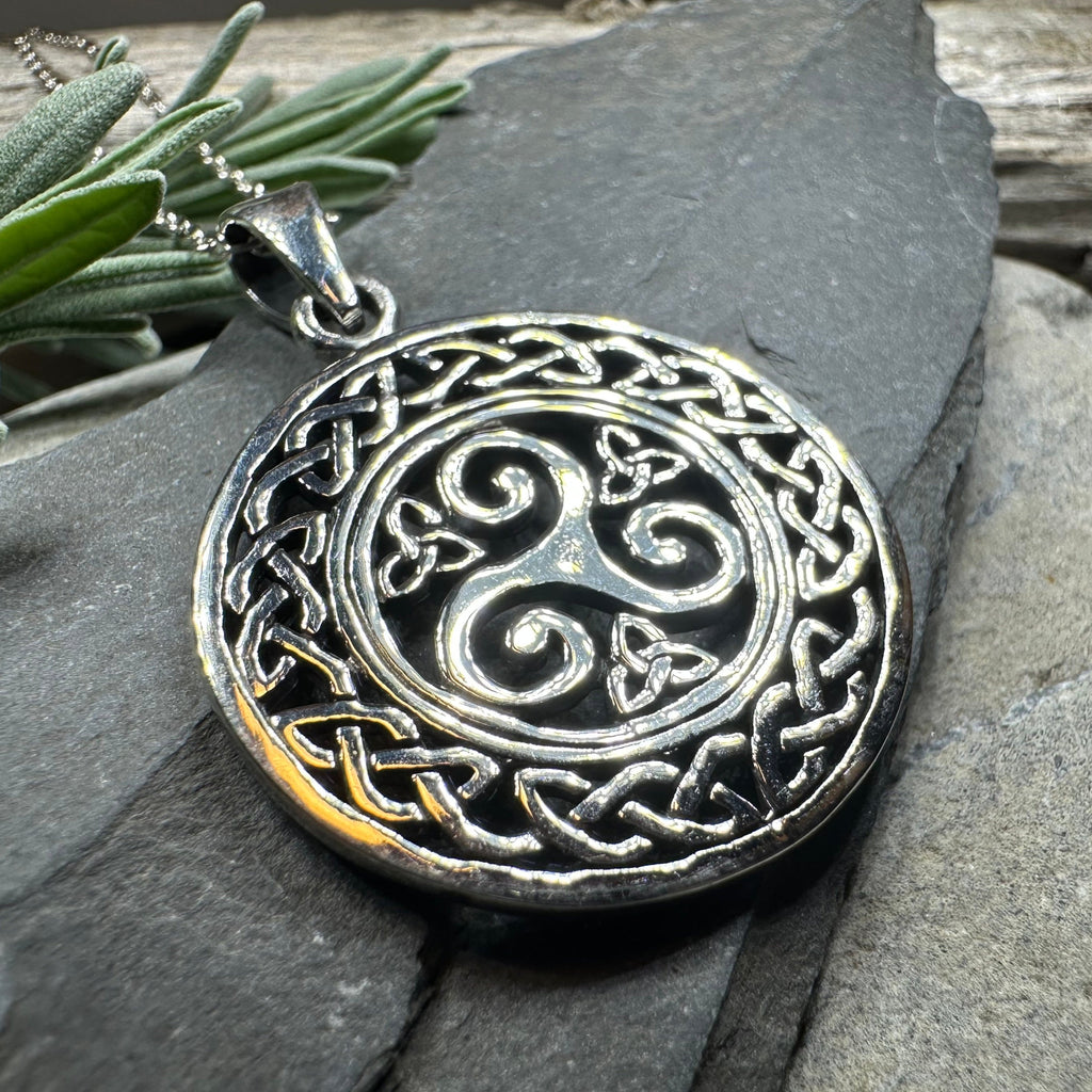Nova Celtic Spiral Necklace