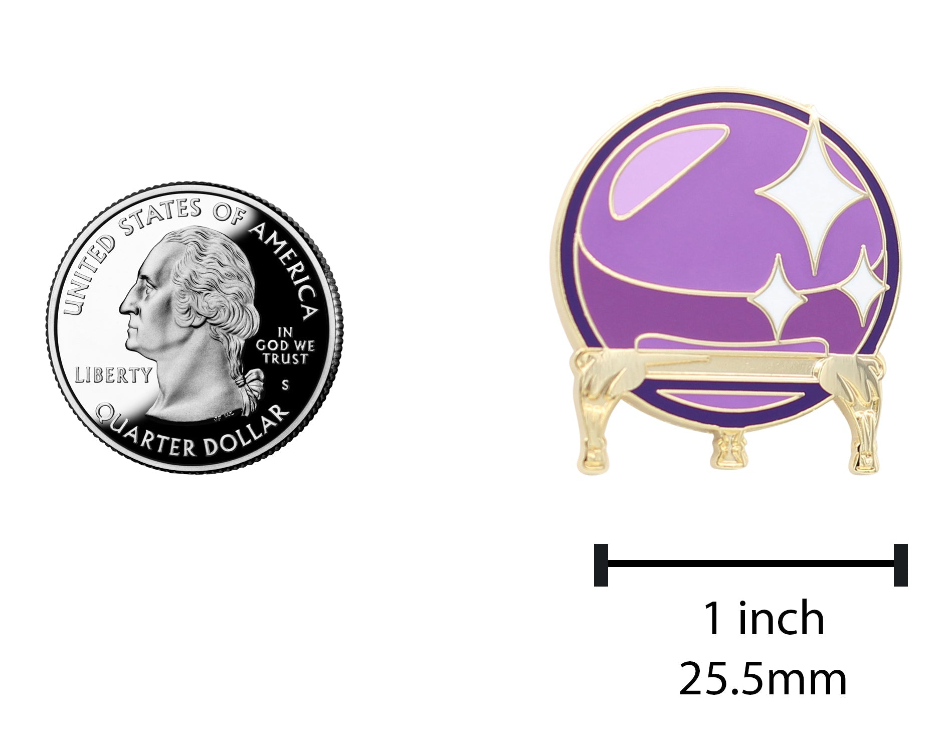 Crystal Ball Occult & Kawaii Enamel Pin