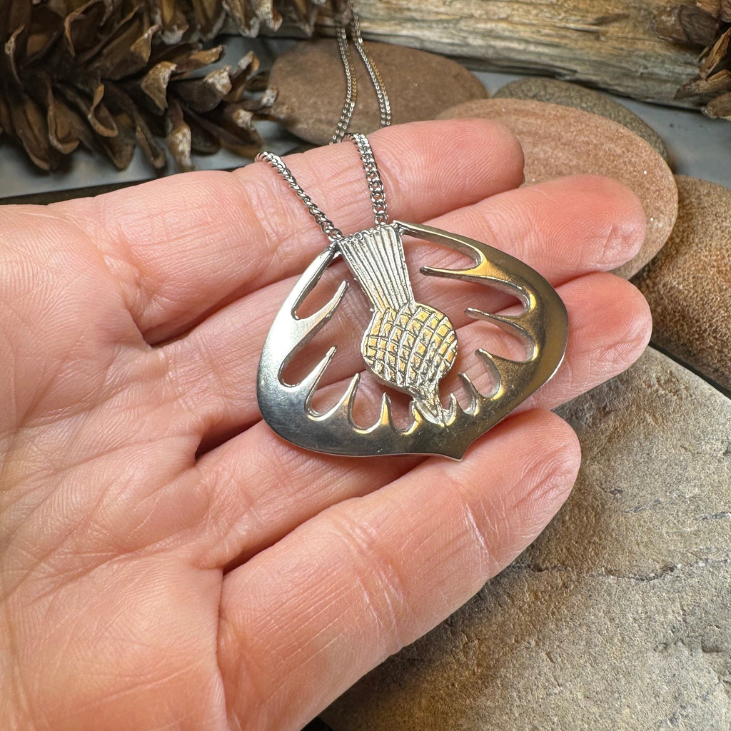 Mackenzie Scottish Thistle Necklace - Handmade in Scotland