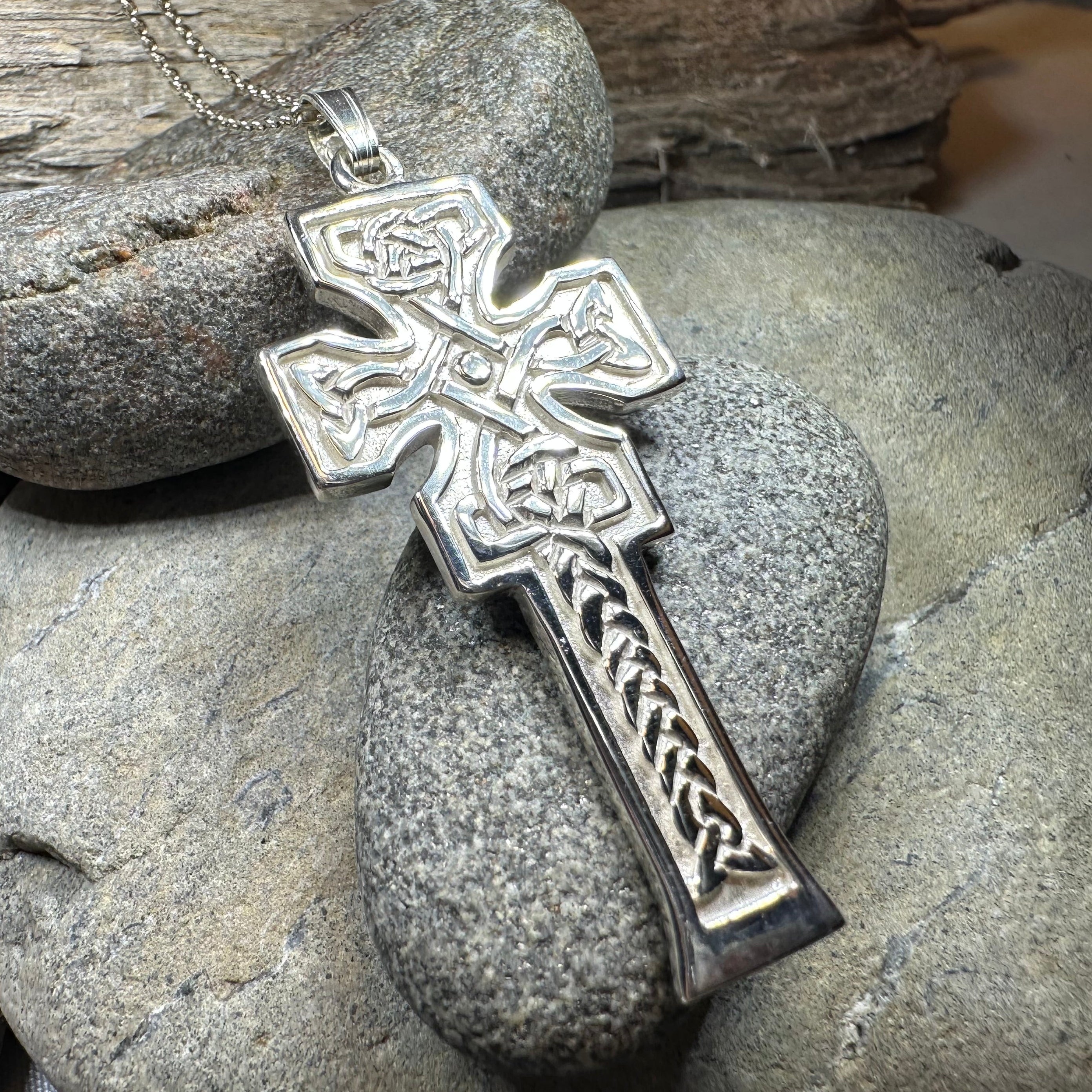 Mura Scottish Celtic Cross Necklace - Handmade in Scotland
