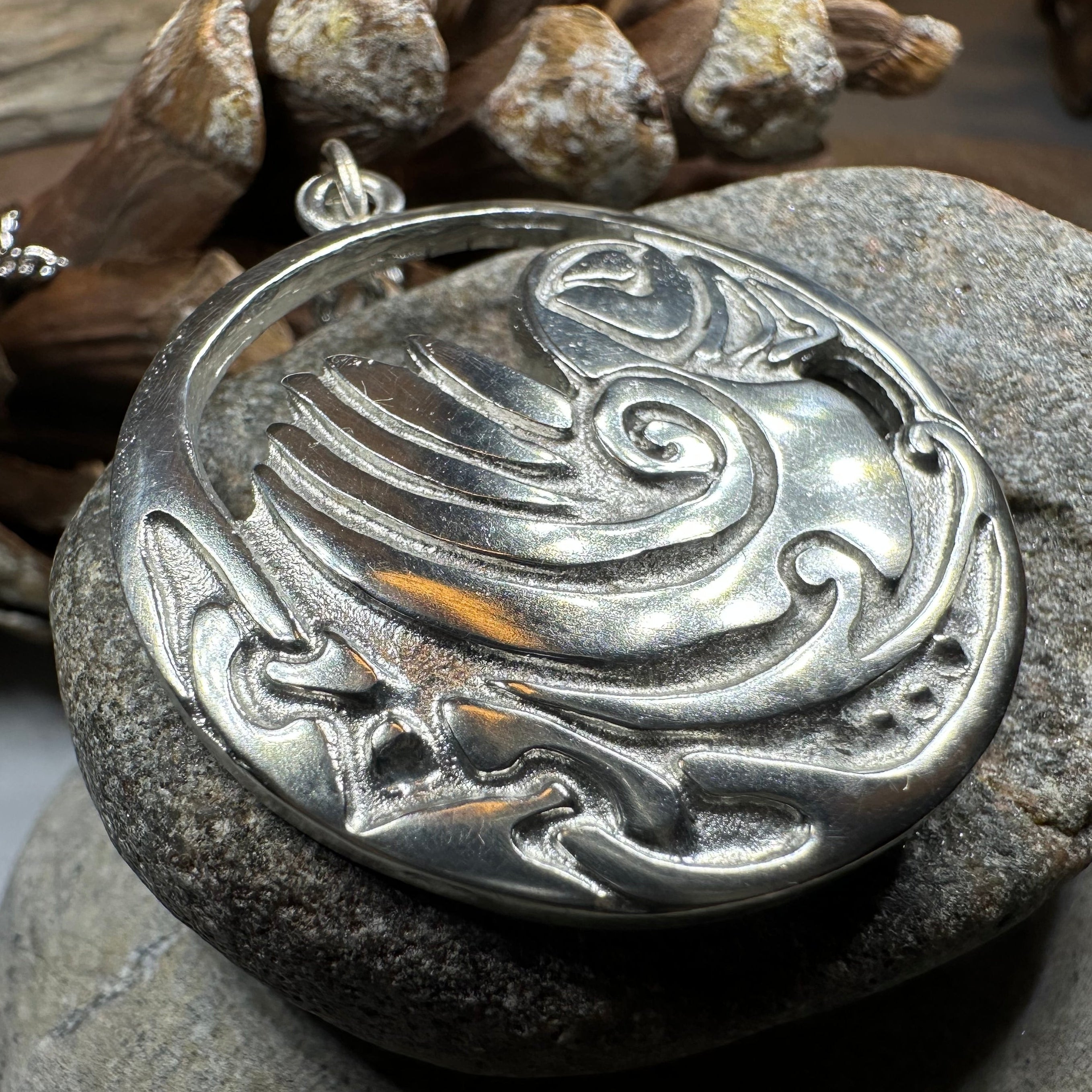 Celtic Puffin Necklace - Handmade in Scotland