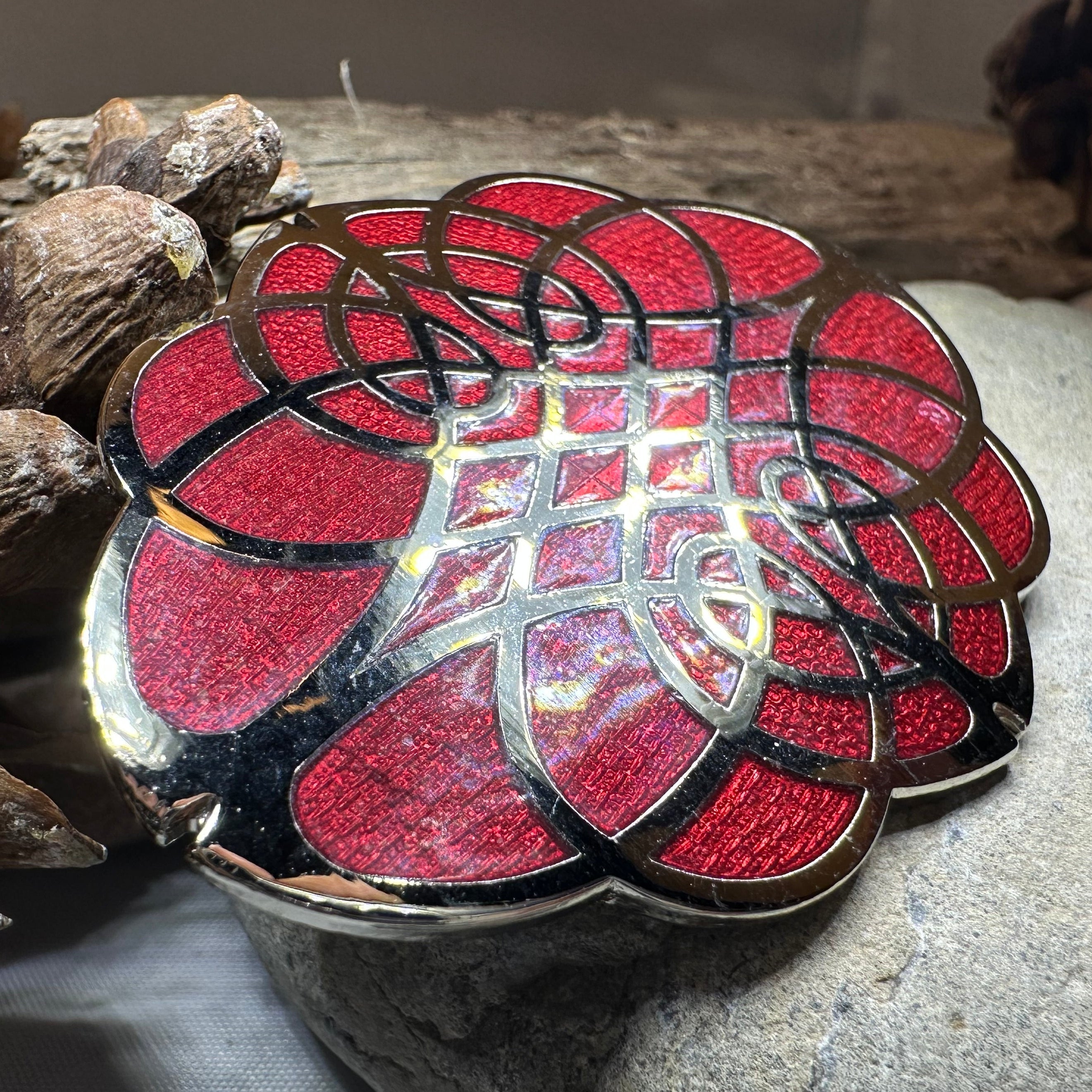 Rhianna Celtic Enamel Brooch