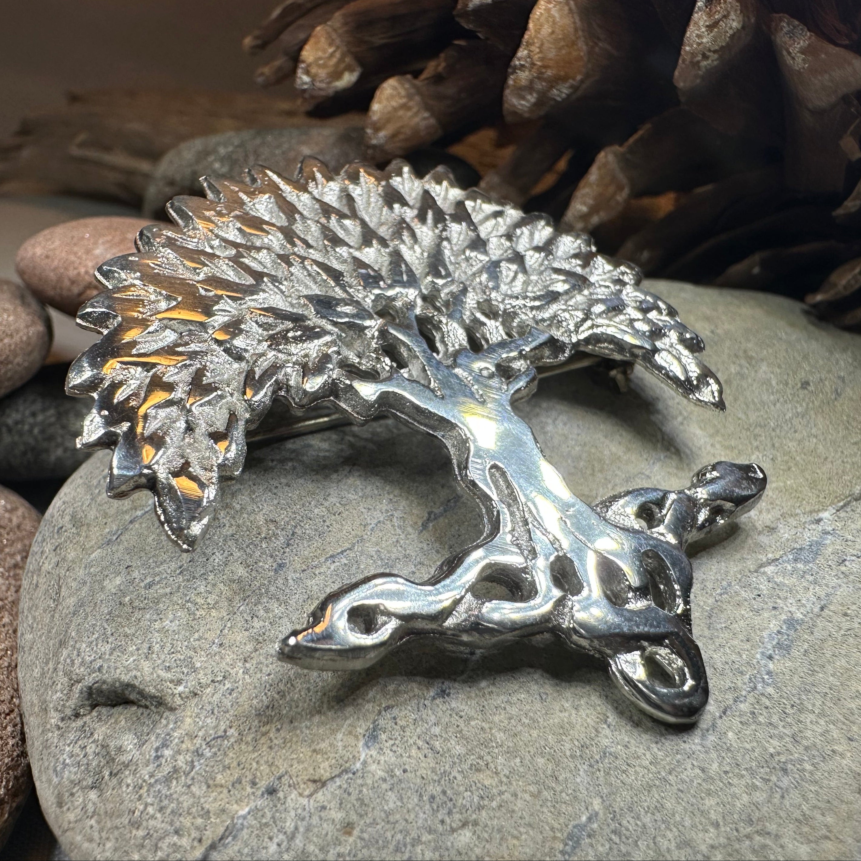 Scottish Tree of Life Brooch - Handmade in Scotland