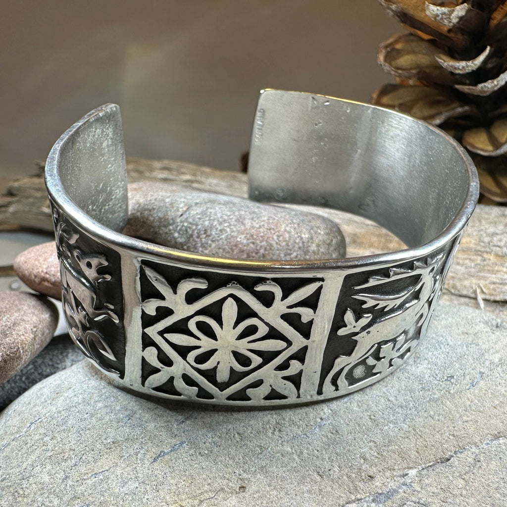 Celtic Stag Cuff Bracelet - Handmade in Scotland