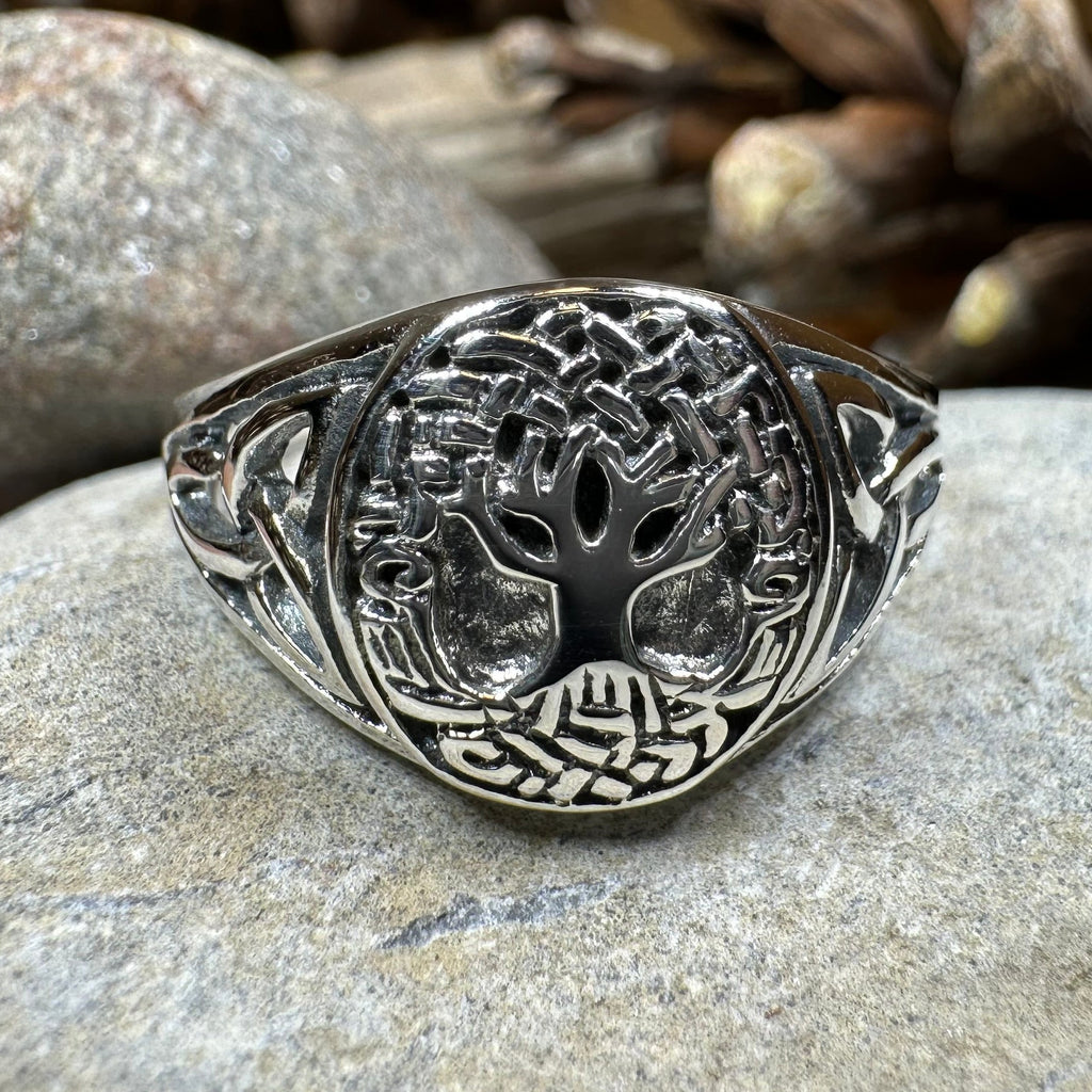 Lorna Celtic Tree of Life Ring in Sterling Silver