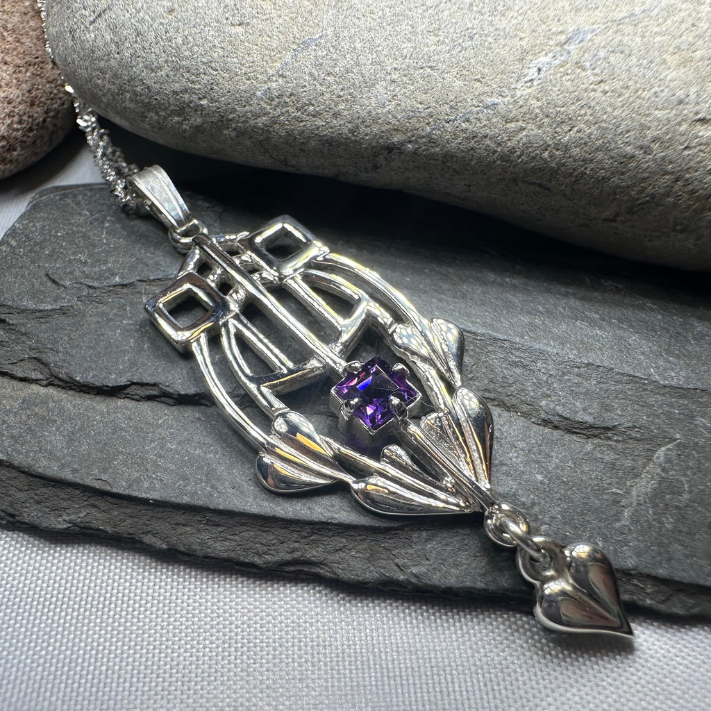 Scottish Mackintosh Thistle Necklace - Handmade in Scotland