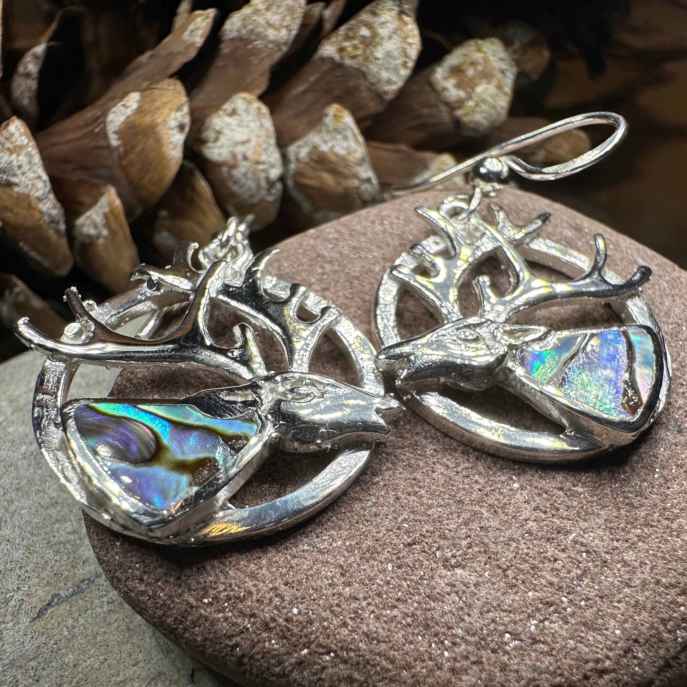 Scottish Stag of the Mist Earrings for Women