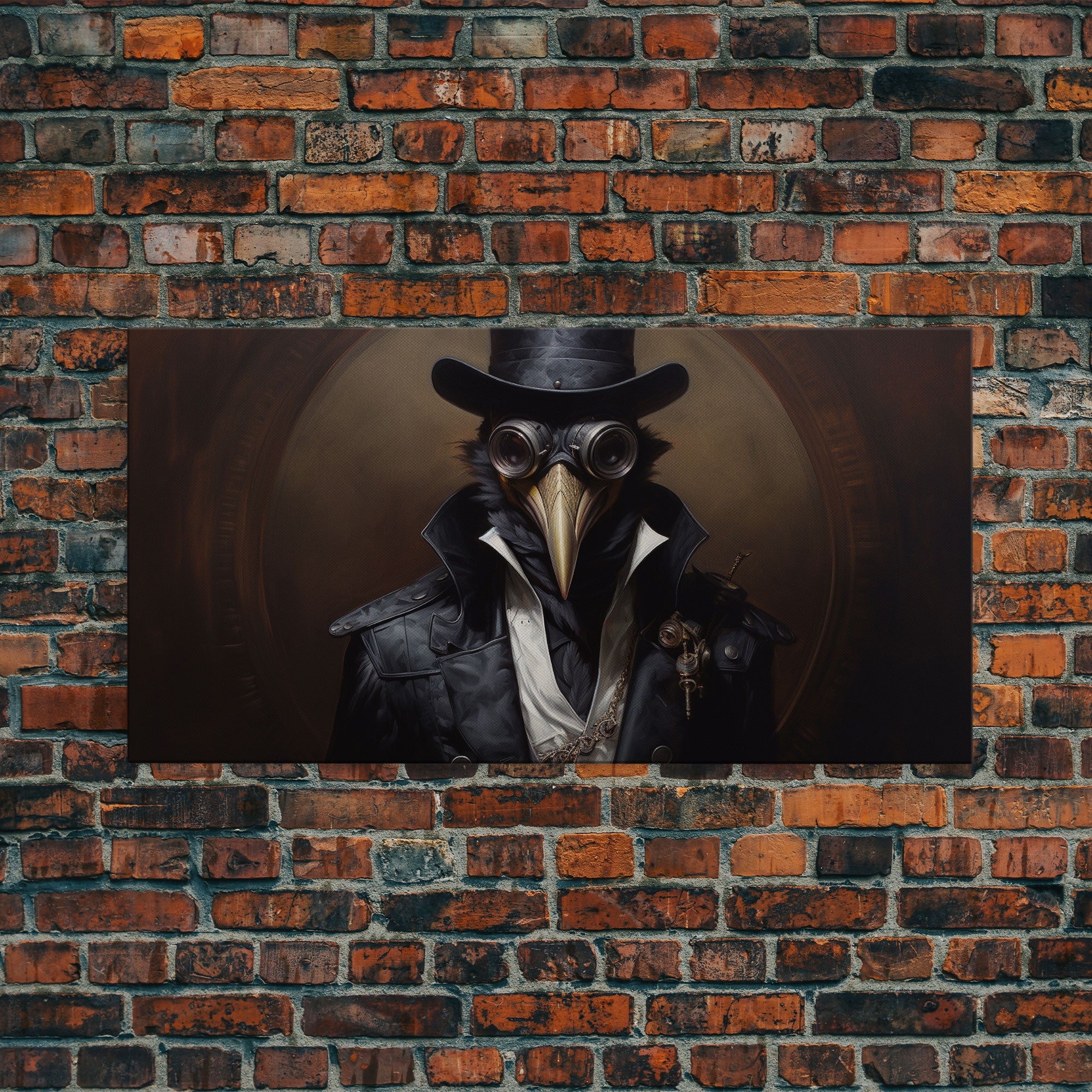 Creepy Clown Art, Halloween Prints, Framed Canvas Wall Decor, Clown Decor, Halloween Wall Art