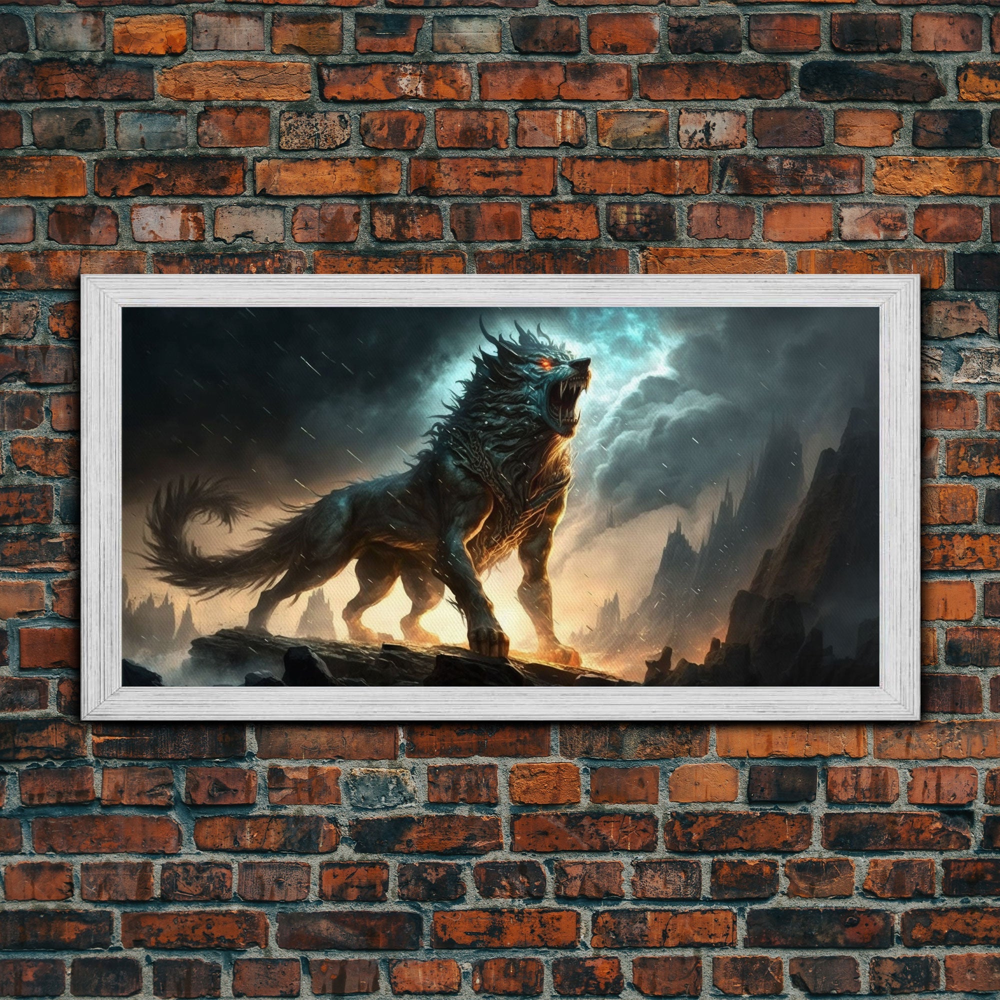 Fenrir, Fenrisúlfr, Norse Mythology, Hróðvitnir, Vánagandr, Vanargand, Fantasy Wolf Art, Nordic Fantasy Art