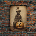 Spooky Decor, Halloween Wall Art, Horror Art Print, Dark Art, Canvas Wall Print, Wall Art, Vertical Print, Room Decor, Home Wall Decor,