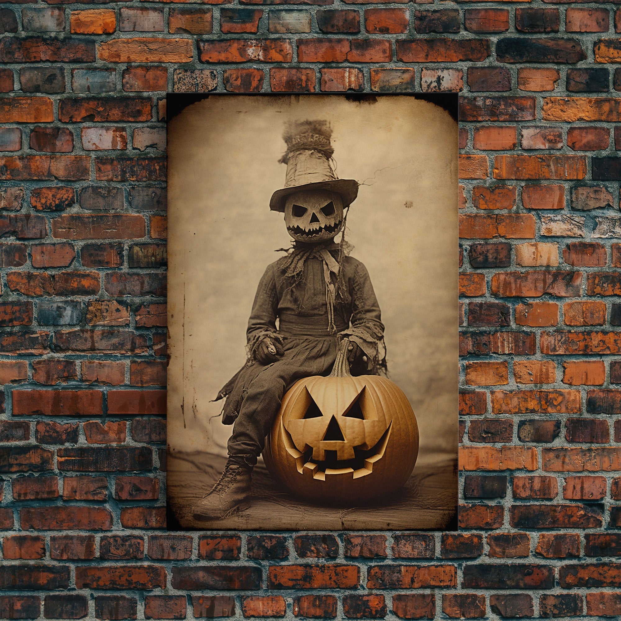 Spooky Decor, Halloween Wall Art, Horror Art Print, Dark Art, Canvas Wall Print, Wall Art, Vertical Print, Room Decor, Home Wall Decor,