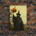 Witch Art Print, Occult Art, Dark Wall Art, Dark Fantasy, Witch Halloween, Canvas Print, Wall Art, Vertical Print, Home Decor, Wall Decor