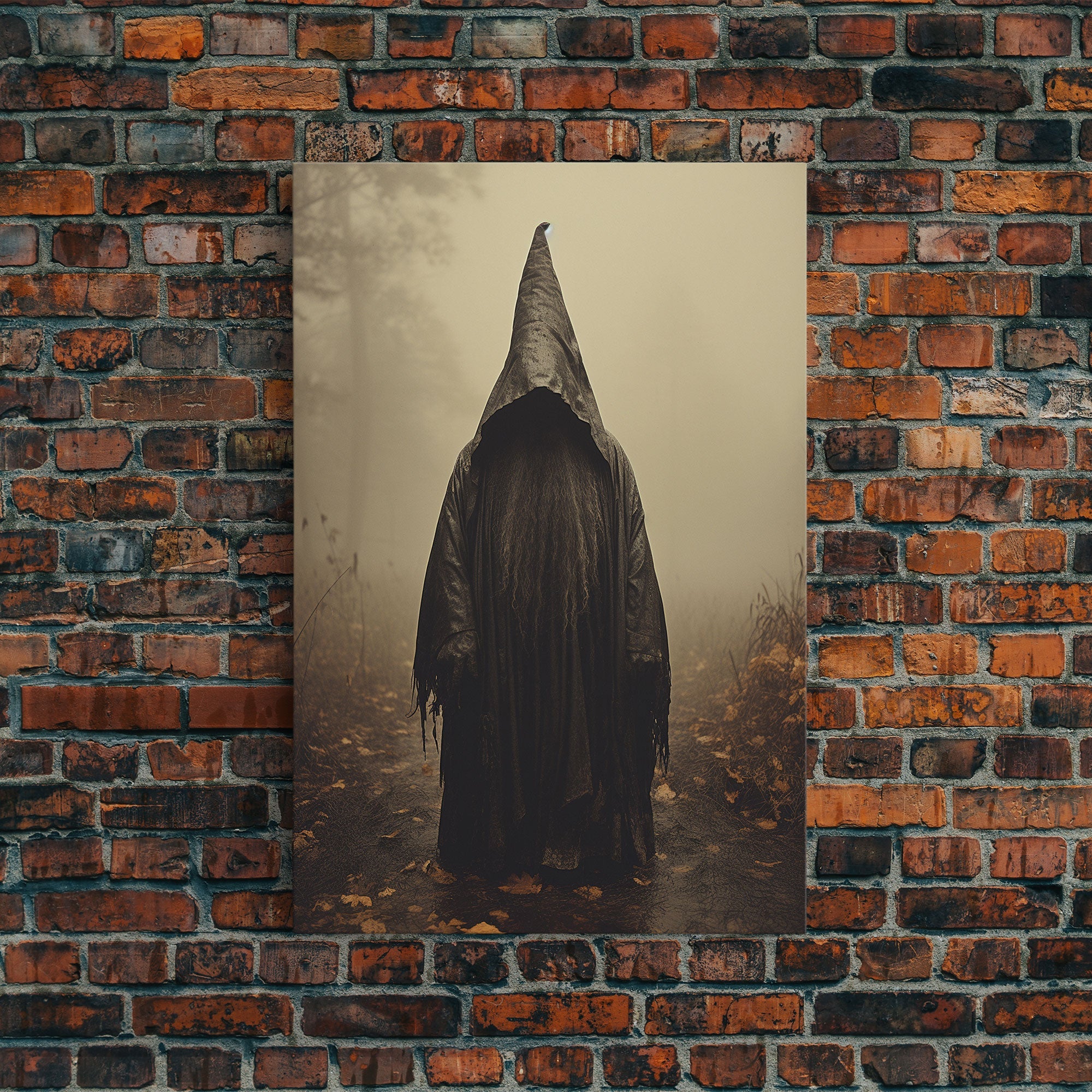 Horror Art Print, Dark Art Print, Witch Wall Decor, Gothic Wall Decor, Canvas Print, Wall Art, Vertical Print, Home Decor, Wall Decor
