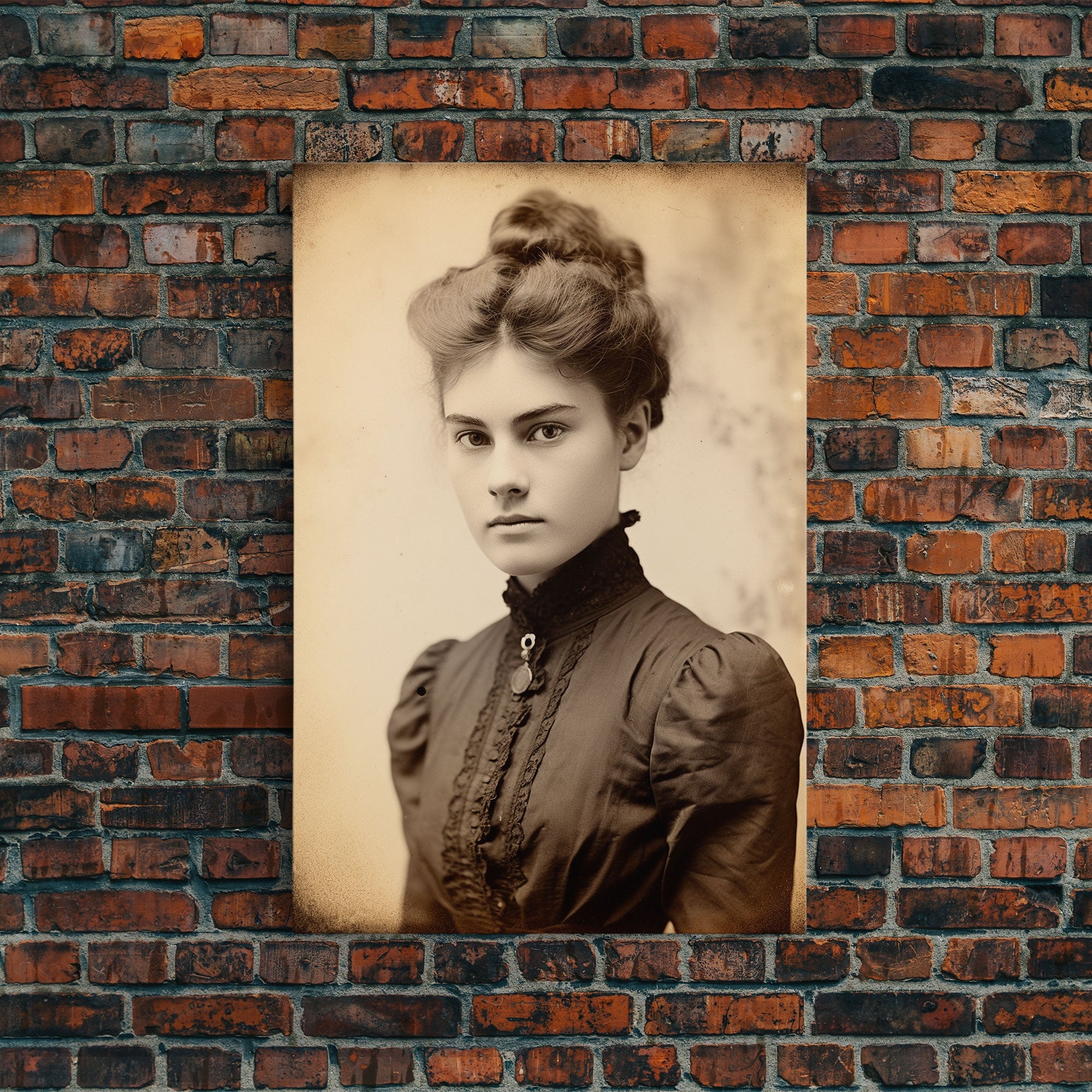 Antique Photograph, Victorian Portrait, Victorian Photos, Canvas Print, Wall Art, Vertical Print, Home Decor Prints, Vintage Wall Art
