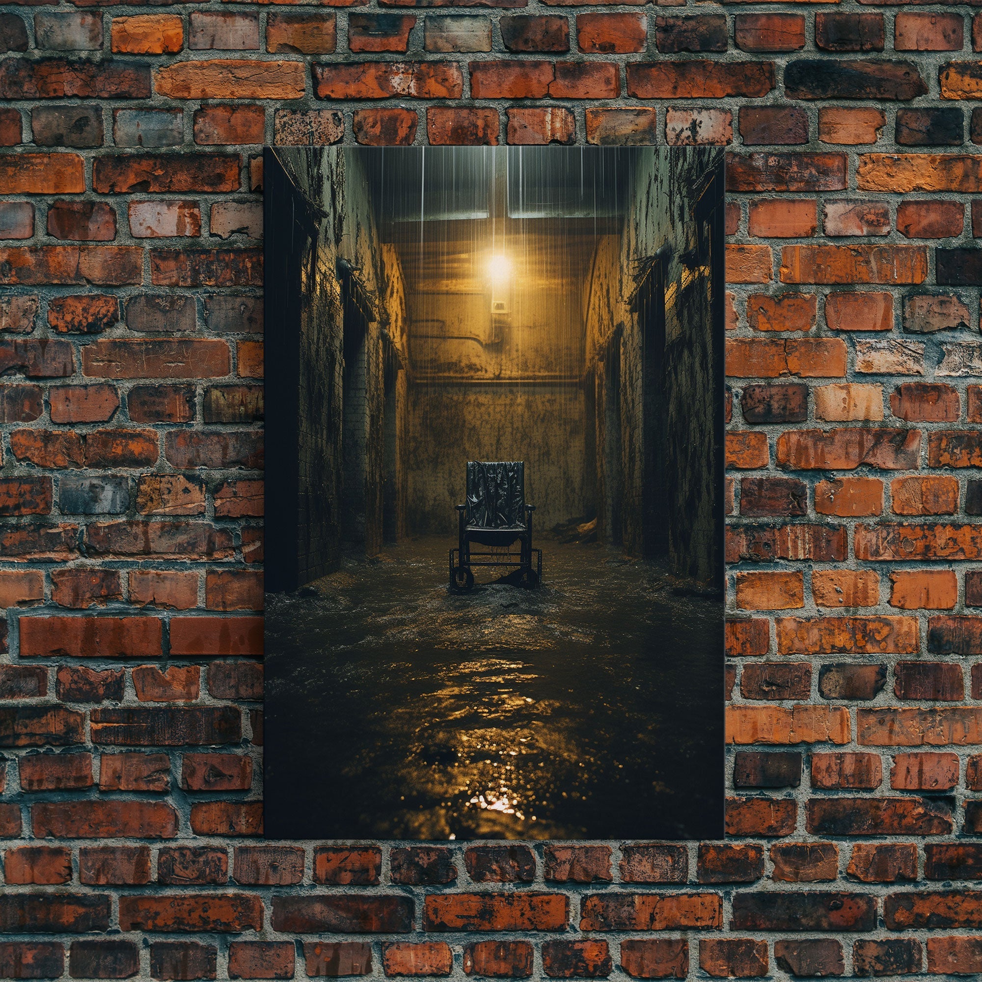 Creepy Wall Decor, Spooky Room Decor, Canvas Print, Wall Hanging, Portrait Art, Halloween Wall Decor, Dark Fantasy, Dark Wall Art