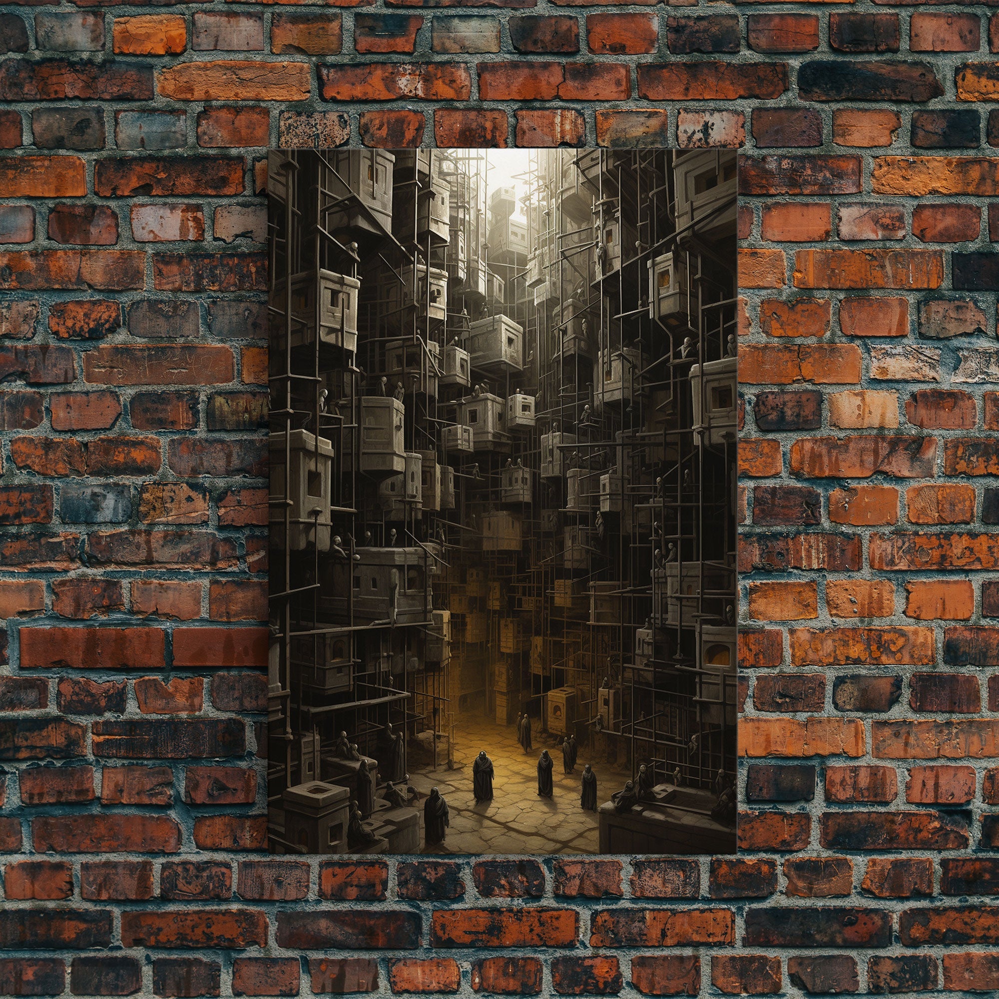 Creepy Wall Decor, Dark Art Print, Canvas Print, Wall Hanging, Portrait Art, Spooky Room Decor, Dark Fantasy Art, Fantasy Artwork,  RV Decor