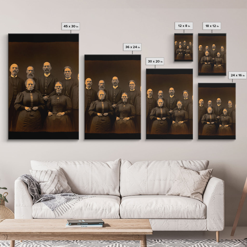 Halloween Wall Art, Spooky Room Decor, Horror Decor, Creepy Art, Ghost Art, Dark Fantasy, Canvas Print, Wall Art, Vertical Print, Room Decor