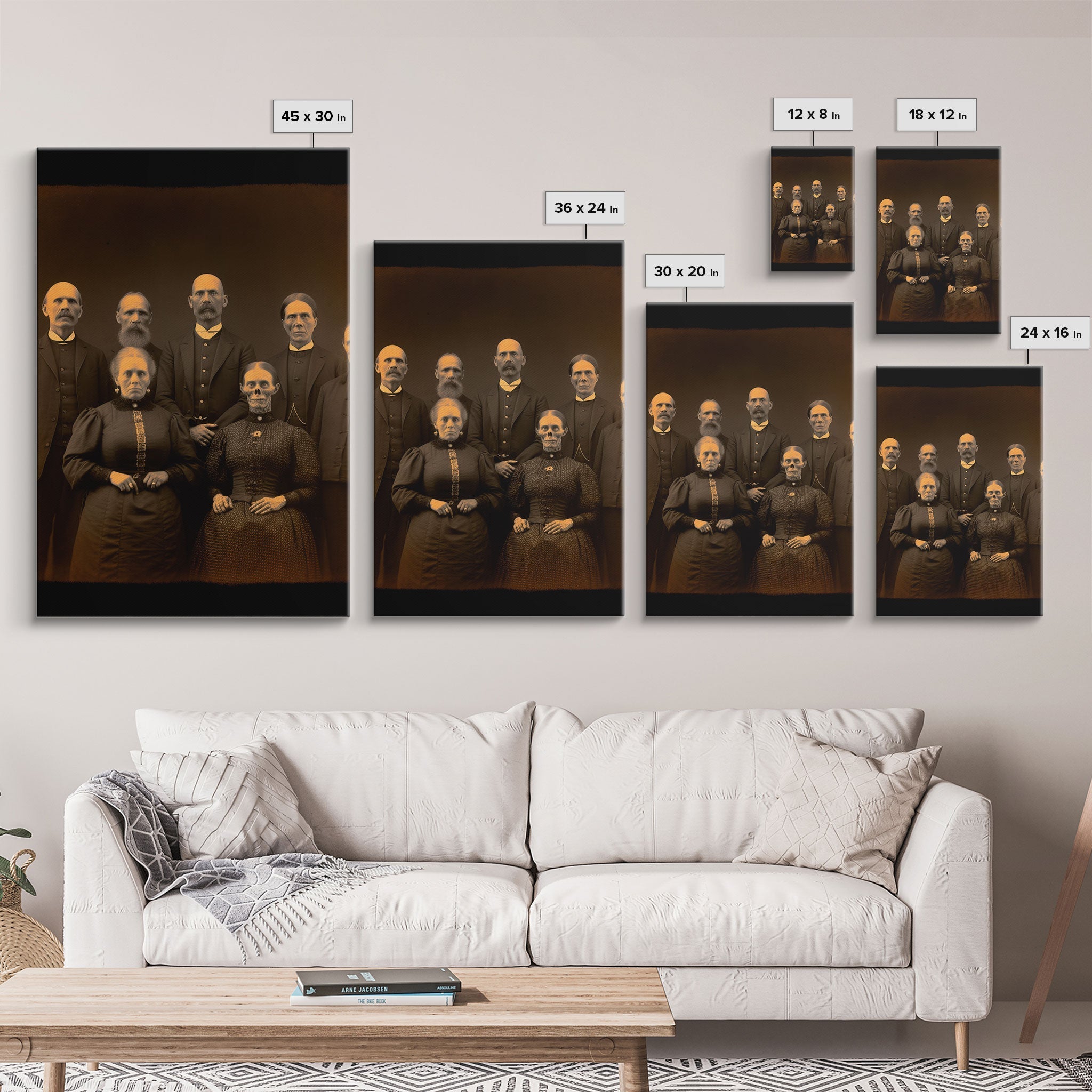 Halloween Wall Art, Spooky Room Decor, Horror Decor, Creepy Art, Ghost Art, Dark Fantasy, Canvas Print, Wall Art, Vertical Print, Room Decor