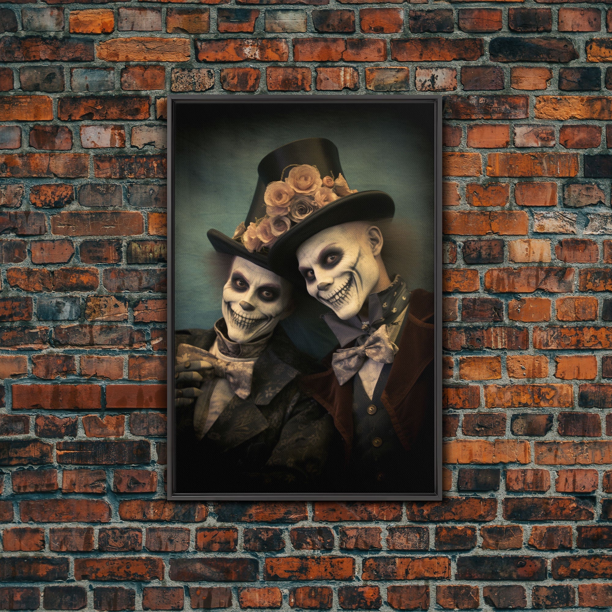 Dark Fantasy, Goth Wall Art, Gothic Wall Decor, Spooky Art, Creepy Wall Art, Canvas Print, Wall Art, Vertical Print, Home Decor, Room Decor