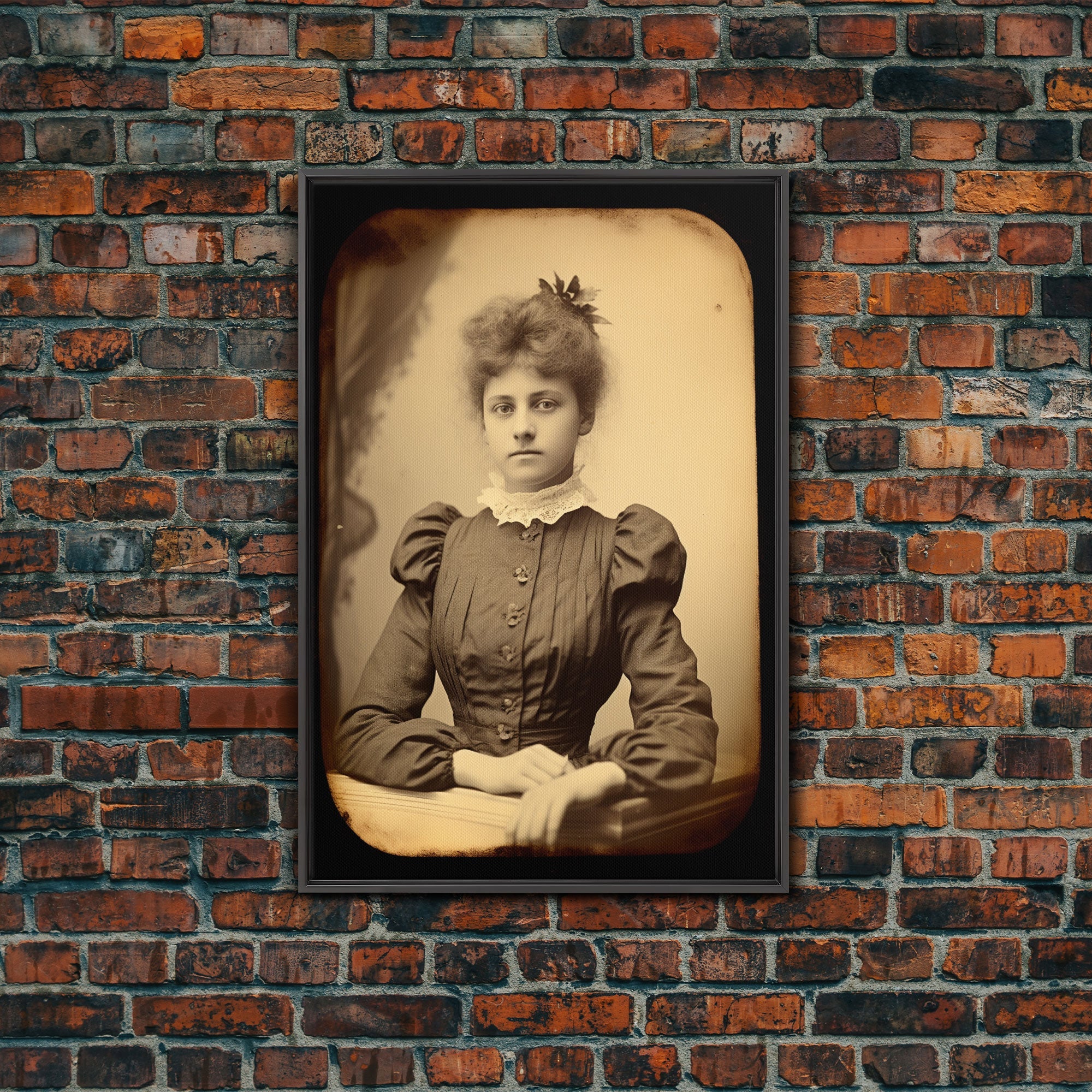 Victorian Portrait, Victorian Photos, Antique Photograph, Canvas Print, Wall Art, Vertical Print, Victorian Print, Victorian Home Decor