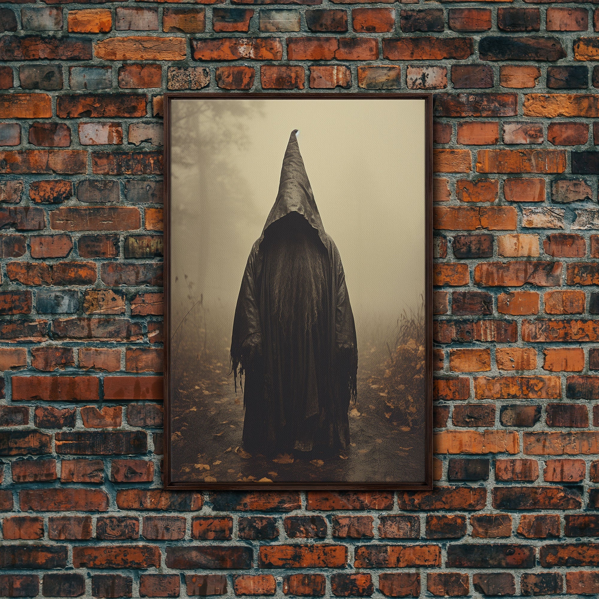 Horror Art Print, Dark Art Print, Witch Wall Decor, Gothic Wall Decor, Canvas Print, Wall Art, Vertical Print, Home Decor, Wall Decor