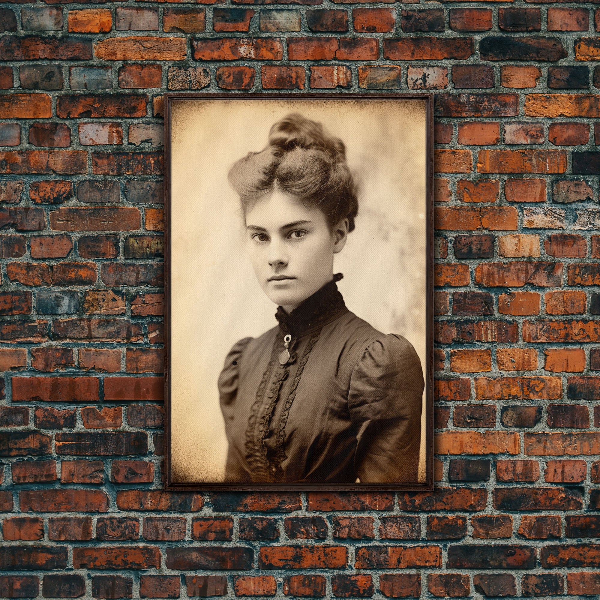 Antique Photograph, Victorian Portrait, Victorian Photos, Canvas Print, Wall Art, Vertical Print, Home Decor Prints, Vintage Wall Art