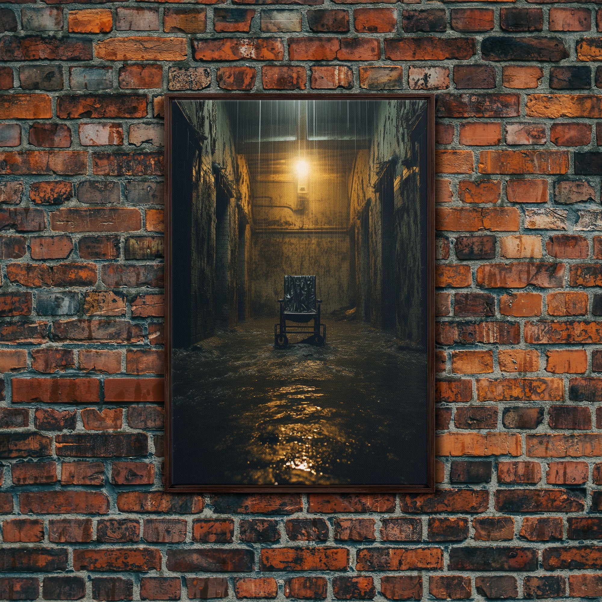 Creepy Wall Decor, Spooky Room Decor, Canvas Print, Wall Hanging, Portrait Art, Halloween Wall Decor, Dark Fantasy, Dark Wall Art