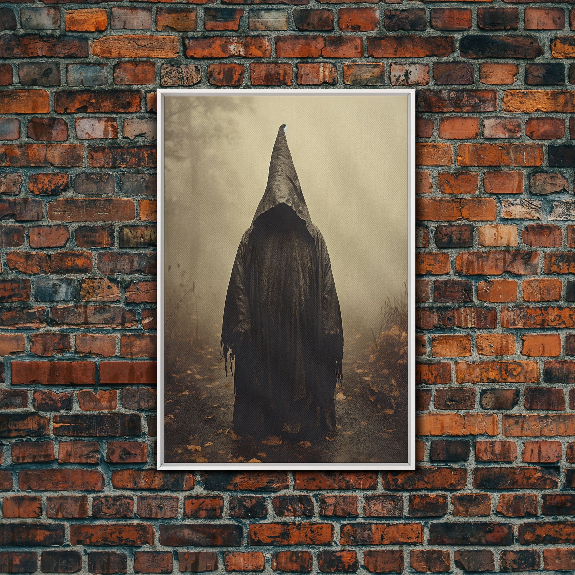 Horror Art Print, Dark Art Print, Witch Wall Decor, Gothic Wall Decor, Canvas Print, Wall Art, Vertical Print, Home Decor, Wall Decor