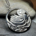 Celtic Puffin Necklace - Handmade in Scotland