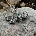 Hope Marcasite Dragonfly Necklace