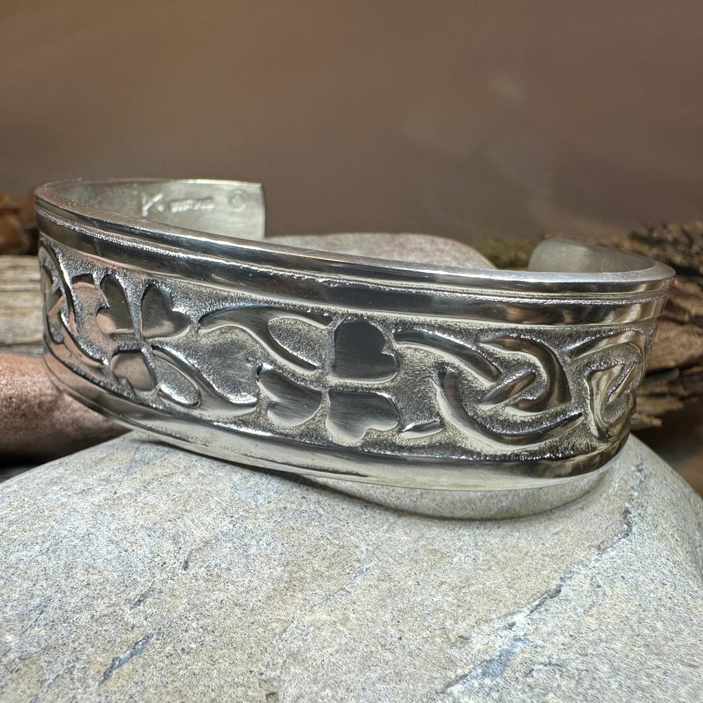 Irish Shamrock Cuff Bracelet