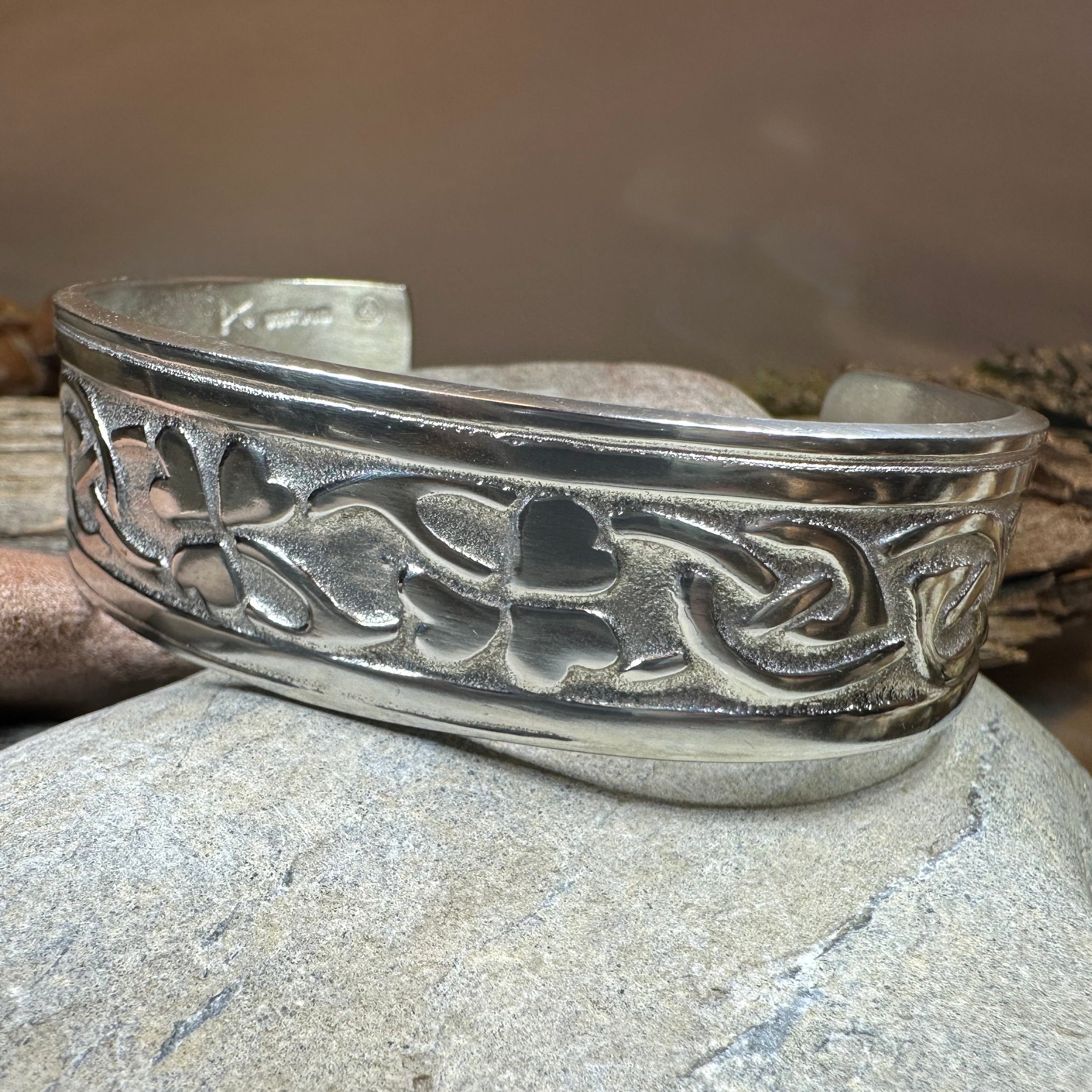 Irish Shamrock Cuff Bracelet