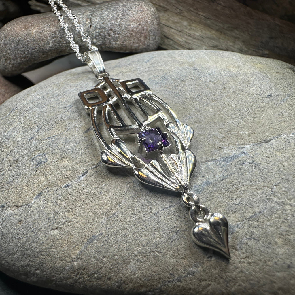 Scottish Mackintosh Thistle Necklace - Handmade in Scotland