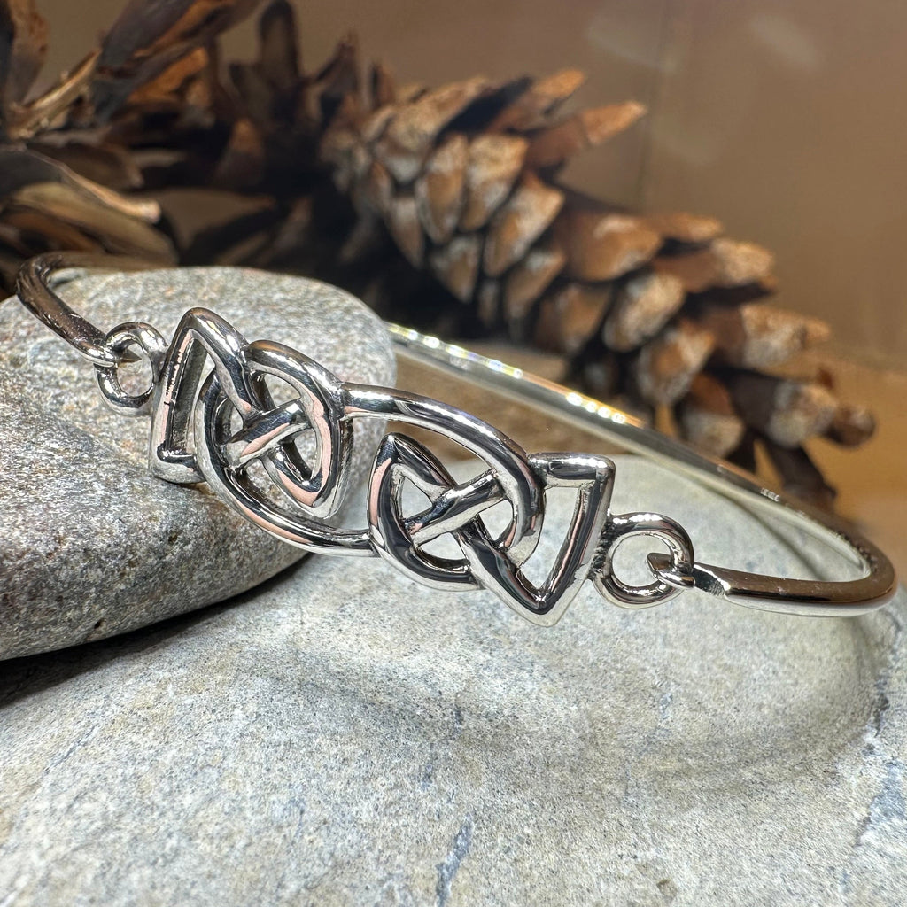 Celtic Love Knot Silver Bracelet in Sterling Silver