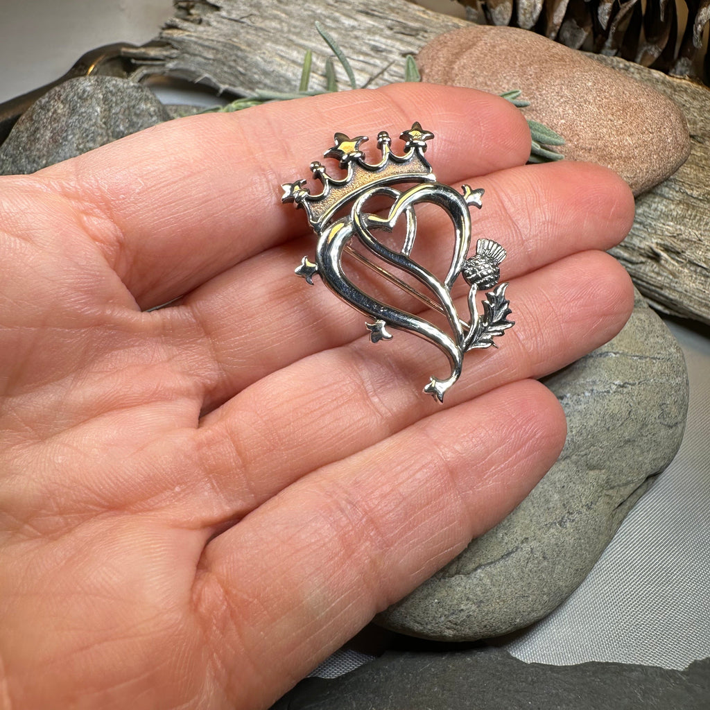 Sweetheart Luckenbooth Brooch - Handmade in Scotland