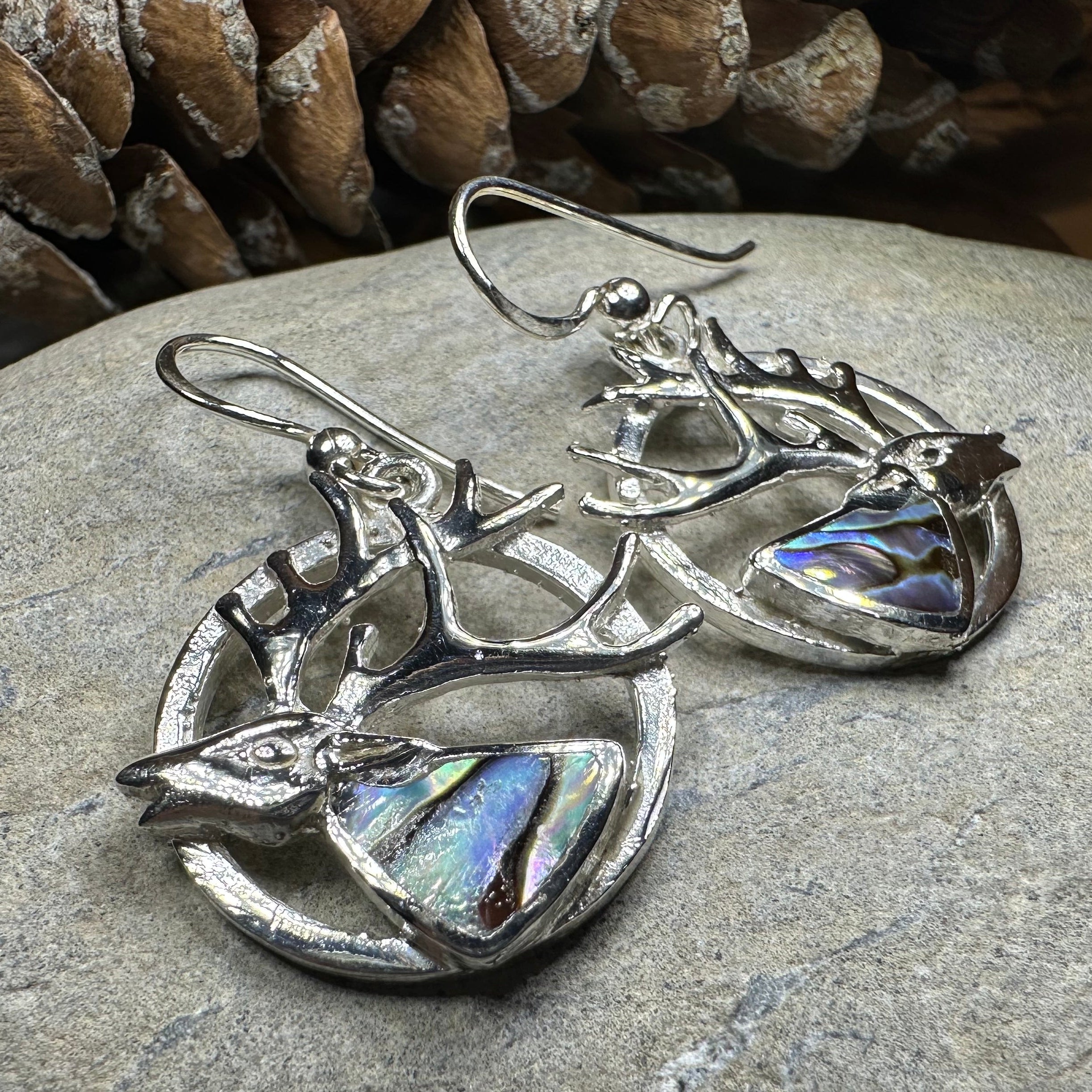 Scottish Stag of the Mist Earrings for Women
