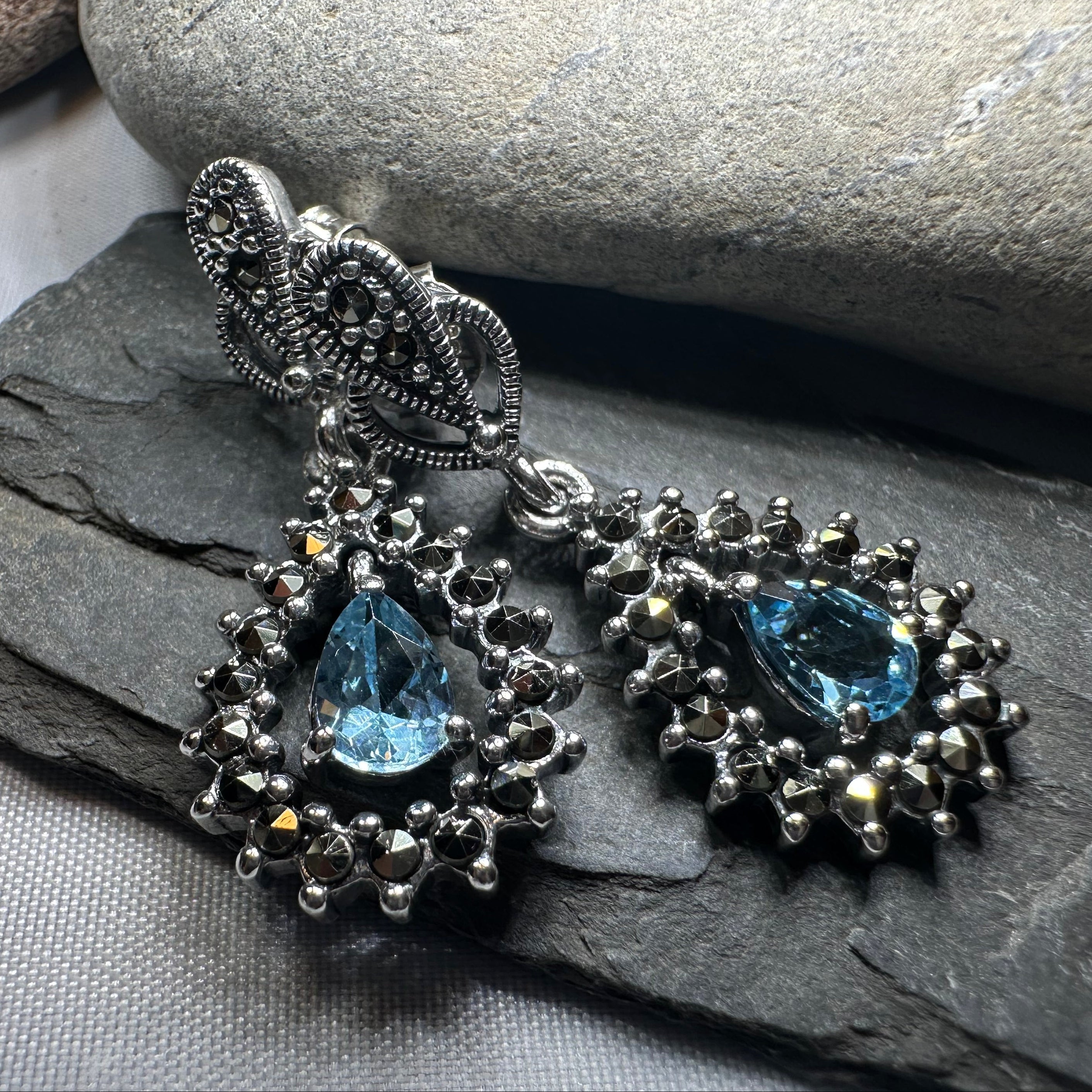 Bebe Marcasite Earrings
