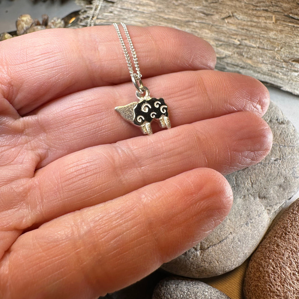 Love Ewe Sheep Necklace - Handmade in Scotland